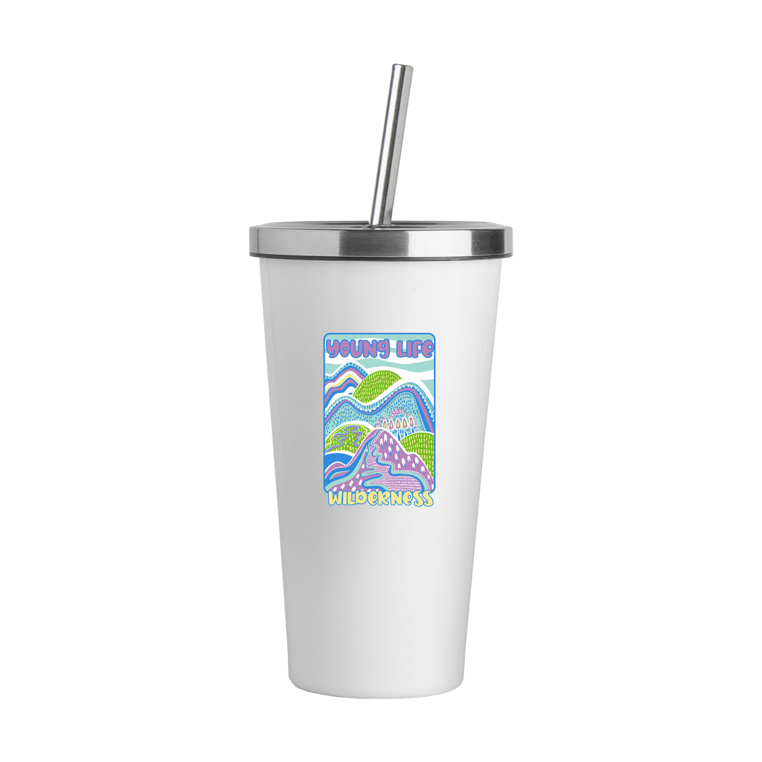 20oz Stainless Straw Tumbler