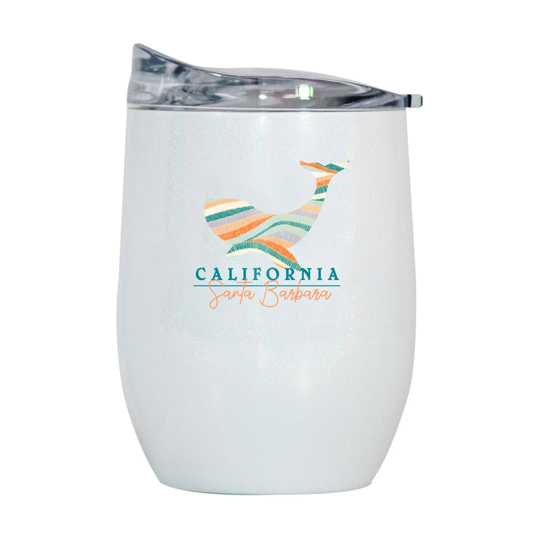 Iridescent Curved Beverage Tumbler